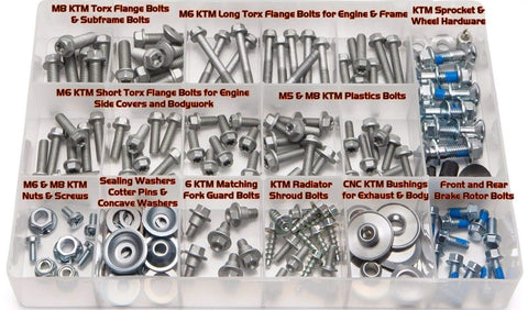 Beefed Up Bolt Kit For KTM And Husqvarna Dirt Bikes Off Road Euro Models 2 Stroke And 4 Stroke OE Style Parts Fits SX F EXC XC XC F