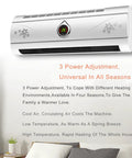Wall Mounted PTC Ceramic Space Heater With Remote Control Timer Fast Heating For Winter Bathrooms Clothes Drying Rack Solid Build in white with digital display.