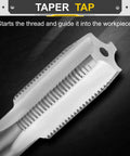 Pro Grade Hand Taper Tap Sized 3/4 By 16 Unf With Class 2B Precision Cuts showing threaded edges for precise metal threading.