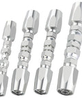 ANCIMOON 4-piece reusable hydraulic hose repair fittings kit, chrome-plated, for 1/2 in, 3/8 in, 1/4 in single-wire hoses.