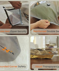 Cordless Vacuum Storage Bags 20 Pack With Rechargeable Wireless Pump features zipper security and reinforced double seal.
