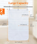 Cruise Essentials Hanging Shower Caddy With 7 Pockets And Quick Dry Mesh Portable Bathroom Organizer for RVs Travel Two Pack
