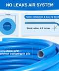 Shop Air Line Kit 100 Ft 1/2 Inch For Garage Rapid Air System With Durable HDPE Aluminum Piping Leak Proof