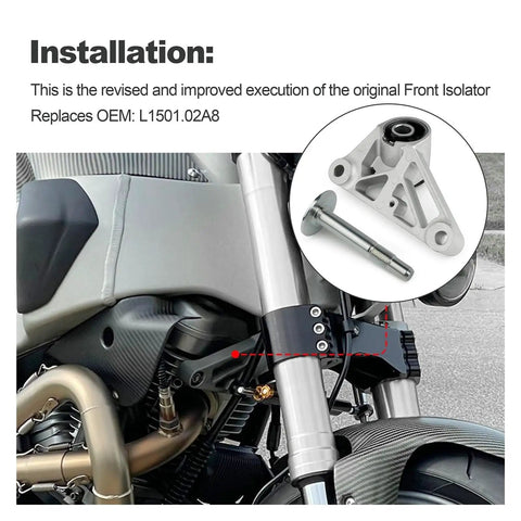 Front Engine Isolator Mounting Bracket For XB Models 2002 To 2010 Direct Replacement Heavy Duty Load Bearing Bolt On Upgrade