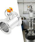 Stainless Steel Pressure Relief Valve Tube With Quick Release Clamp Fitting 1.5 Inch 50.5mm Flange Durable DIY Accessory Ball Convert Lid 304