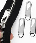 Six Pack Metal Zipper Pull Replacement Handles For Luggage Suitcases Backpacks Jackets Purses And Handbags Instantly Snap On No Tools Needed Durable Silver
