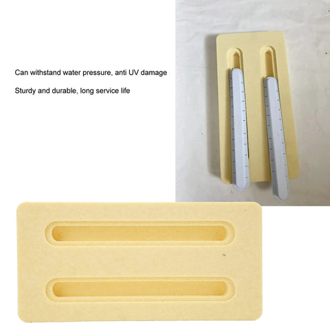Lightweight PVC Hydrofoil Track Box Base for Surf and Windsurf foils showing no-drill drop-in mast mount with precision groove design.