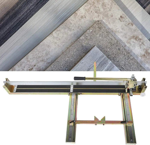 Pro Grade 1200mm Manual Tile Cutter With Infrared Laser Precision Cut For Floor Tiles Ceramic Porcelain Stone in use