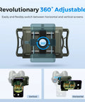 360 Degree Rotatable Telescope Phone Adapter for Android and iPhone Easy-to-Use Smartphone Holder Mount in vertical and horizontal views