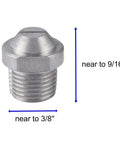 Two Pack 25 Degree Pressure Washer Surface Cleaner Nozzles Replacement One Eighth Inch NPT Orifice 1.5 4000 PSI Stainless 304