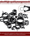Get Your Hands on This Awesome 131 Piece Assortment Kit With 16 Radiator Hose Clamp Sizes For Tightening Air Tubes And Fuel Lines Like A Pro During Auto Repair Or Home Plumbing Jobs Without Breaking The Bank, 65Mn steel clamps