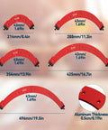 Hella Precise Pro Grade Aluminum Router Corner Radius Template Set with five sizes for seamless cabinet edge molding.