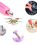 Rhinestone Applicator Kit With Rhinestones Pro Iron On Setter Tool 7 In 1 Hot Fix Wand For Crystal Gems Crafting Fashion Accessories