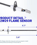 Ultra Durable 52W29 Furnace Flame Sensor Replacement For Lennox Armstrong And Ducane Furnaces Replaces 52W2901 LB47940A 31L71 31L7101