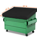 Heavy Duty Dumpster Cover Waterproof 12 Oz Material With No Fuss Elastic Corner Edges Keeps Trash Can Top Safe From Rain Snow Sun And Dirt Dimensions 48 By 36 By 6 Inches 100 Percent Weather Resistant Patio Cover With Logo Customization