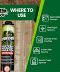 Heavy Duty Closed Cell Spray Foam Insulation Kit For 480 Square Feet shown on site for sealing California corners and tight spaces.
