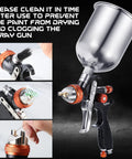 Dang Good HVLP Spray Gun Set Delivering Smooth As Butter Coverage, featuring cleaning tools for maintenance.