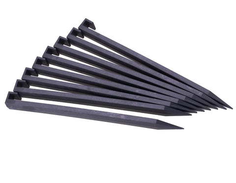 12 Pack Landscape Edging Spikes, 10 Inch Garden Stakes For Paver Edging And Weed Barriers, Durable UV Resistant Anchors For Turf