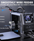 140 Amp 3 In 1 MIG Welder For Flux Core MIG Stick And Lift TIG 110V Portable Inverter Gasless Welder With Large LED Display