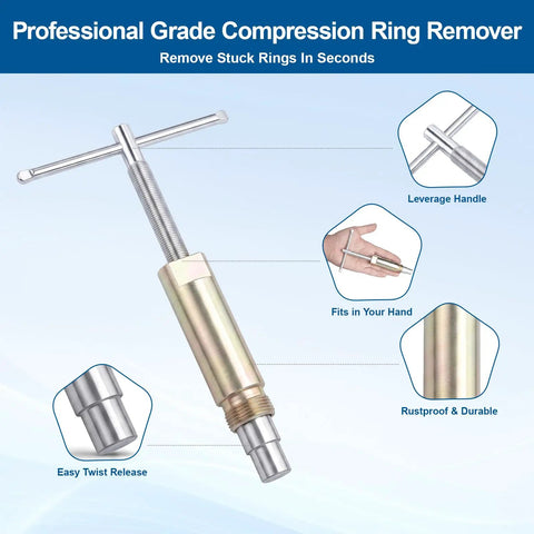 Compression Sleeve Puller And Ferrule Remover For 1/2 Inch Copper Pipe No Cutting Required Handles Tight Spots And Barely Reach Areas Takes Off Old Rings Cleanly Without Dents Or Damage In Seconds For Pro Plumbers, stainless steel tool