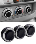 Toyota Tacoma AC Knob Set Of 3 Replacement Buttons For Temperature And Fan Control Fits 2005 2015 Models SR SR5 TRD Pro Limited Off Road Easy No Tools Required shown installed and detached