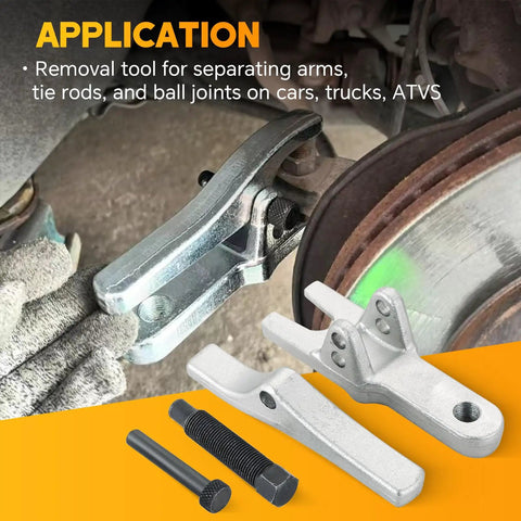 Shop Grade Adjustable Ball Joint Separator Heavy Duty Steel Automotive Tool used for separating tie rods and ball joints.