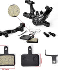 Beefy Dual Piston Caliper Disc Brake Set For Mountain Bikes And More With Alloy Cable Line Pull Brakes Quiet Stopping Power Black 1 Pair