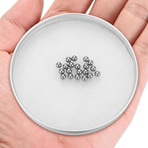 4mm Tungsten Carbide Bearing Balls Set G5 Precision Grade Built To Last With Ultra Hard Wear Resistant Performance 20 Pieces For Precision Machinery Engineering Robotics And Industrial Applications in a hand-held case