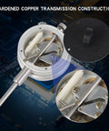 Image showing interior mechanics of 0-1 Inch Dial Indicator Gauge With 0.001 Inch Resolution, Lug Back with copper construction.