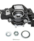Close-up of 2 Front Steering Knuckles And Wheel Hub Bearing Assembly Kit For Hyundai Sonata 2011 2.0L Sport Suspension Replacement Direct Fit