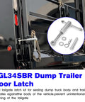Heavy Duty Dump Trailer Tailgate Latch And Truck Tailgate Lock Bolt On Direct Fit Replacement For TGL3410HDW TGL34SBR steel latch kit mounted on trailer door