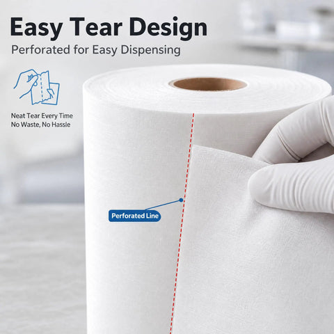 Killer Hella Low Lint Cleanroom Wipe Rolls For PCB Boards And Precision Equipment showing easy tear design for quick dispensing.