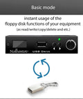 N-Drive eXtreme Drive Emulator for Yamaha Disklavier with USB connection and floppy disk functions, shown in basic mode.