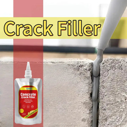 Tough As Nails Concrete Crack Filler That Stands Firm Under Running Water With A Flow Resistant Water Feature Compound being applied in a gap.