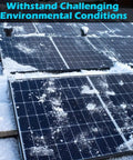 14x 550W Monocrystalline Solar Panels Kit With Grade A Cells, UL61730, IP68 Rigid Frame, High Efficiency, CEC Listed in snow