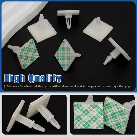 No Sweat Adhesive PCB Spacer Assortment Including Ninety Pieces Of Locking Snap In Insulated Standoffs In Six Ready Heights For Totally Secure Circuit Board Installation And Easy Electronics Build Outs with foam base and double-sided adhesive