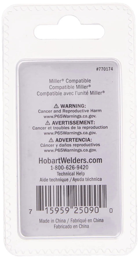 Top Shelf Mig Welder Contact Tips 023 Inch Copper Bore Pack Of Five Fits Miller Millermatic And Hobart Handler Ironman package back with warnings.