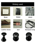 Tough As Nails Black Chicago Screws For Leather Gear 200 Pcs 5Mm Phillips Rivet Kit for books, wallets, jeans, and shoes.