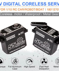 55Kg Coreless Digital Servo With Waterproof Design, 8.4V High Torque Metal Gear For RC Crawler, Boat, Truck And Robot, image of servo