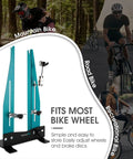 Heavy Duty Bicycle Wheel Truing Stand For 27.5 To 29 Inch Wheels And 140 To 180mm Brake Discs, Adjustable 3.5 To 5.9 Inch Clamp