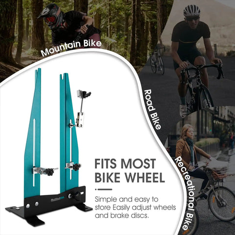 Heavy Duty Bicycle Wheel Truing Stand For 27.5 To 29 Inch Wheels And 140 To 180mm Brake Discs, Adjustable 3.5 To 5.9 Inch Clamp