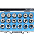ER32 Collet Set 18 Piece For CNC Machining With High Accuracy And Durable Storage Box From 0.0938 Inch To 0.7813 Inch