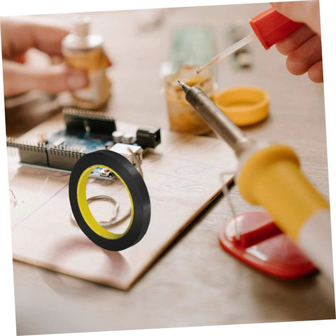 One Roll Blackout Tape For Windows That Blocks LED Light And Dims Screens With Heavy Duty Adhesive shown in DIY setting