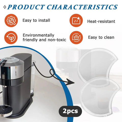 2 Pack Replacement Water Tank Lids For Vertuo Next And Krups XN910 Series Coffee Machines Durable Build And No Fuss Easy Fit For Daily Use