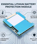 Rugged 13s Lithium Battery Protection Board With Smart Temperature Control And Real Time Cell Voltage Monitoring 50a Bms Pack Balancer on circuit board.