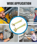 4 Pack Clamp Wrench Tool Set For Ductwork With 135mm And 155mm Lever Lock Tools in use during HVAC installation