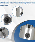 K11-80 3 Inch 3 Jaw Self Centering Lathe Chuck for CNC Drilling, milling machine, hardened steel jaws, high precision clamping