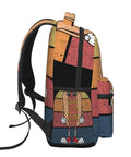 Colorful side view of Lightweight Laptop Backpack For Women And Men Unisex Daily Carry Daypack For Work And Travel Casual Slim Yet Roomy Polyester Bag
