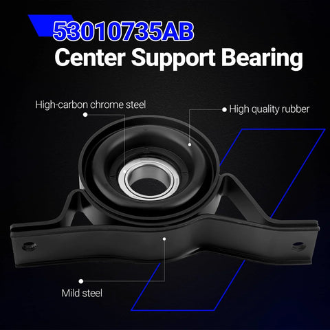 Rear Driveshaft Center Support Bearing OEM Grade Replacement Drop-In Fit for 2015-2018 Dodge Charger displayed
