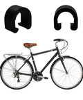 Black bicycle C clips clamps for derailleur shifter with road bike, part of 50 Pack Bicycle C Clips Clamps Kit For MTB And Road Bikes